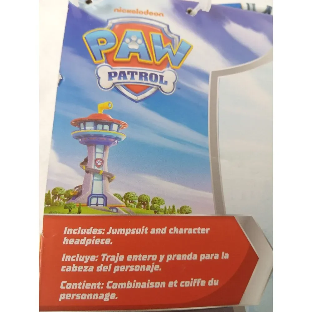 PAW Patrol Chase Toddler Costume 3T-4T Jumpsuit Headpiece